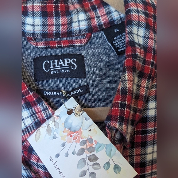 Hank Williams Jr Upcycled Handcrafted Dip Dye Bleach Flannel Shirt - Picture 8 of 16